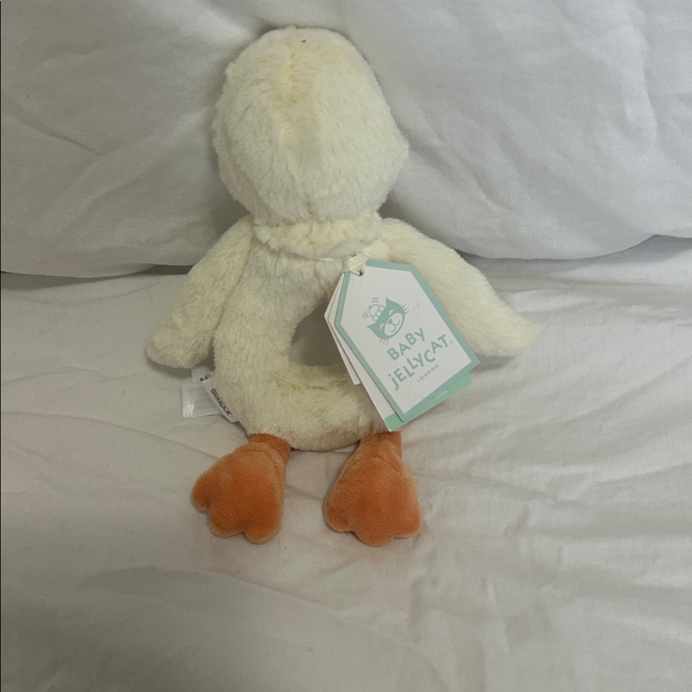 Jellycat Baby Bashful Duckling Ring Rattle - Picture 2 of 10